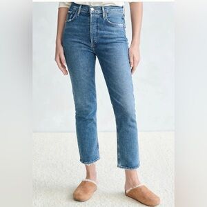 AGOLDE Riley Crop Blue Jeans Women’s Size 26 Style A056C-1370
